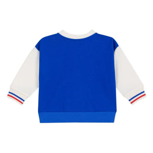 Petit Bateau - Teddy Colorblock ceket | Kraliyet mavisi