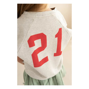 Jenest - Joey 21 organic cotton tank top sweatshirt | Light gray