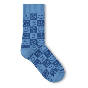Molo – 2er-Set Norman Damier Socken | Blau