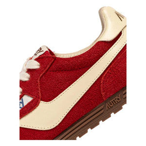 Autry - Windspin Low Zweifarbiger Wildleder- und Leder-Sneaker | Rot