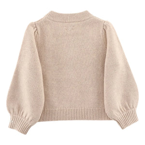 Donsje - Niena Merinos Yünlü Kazak | Bej pembe