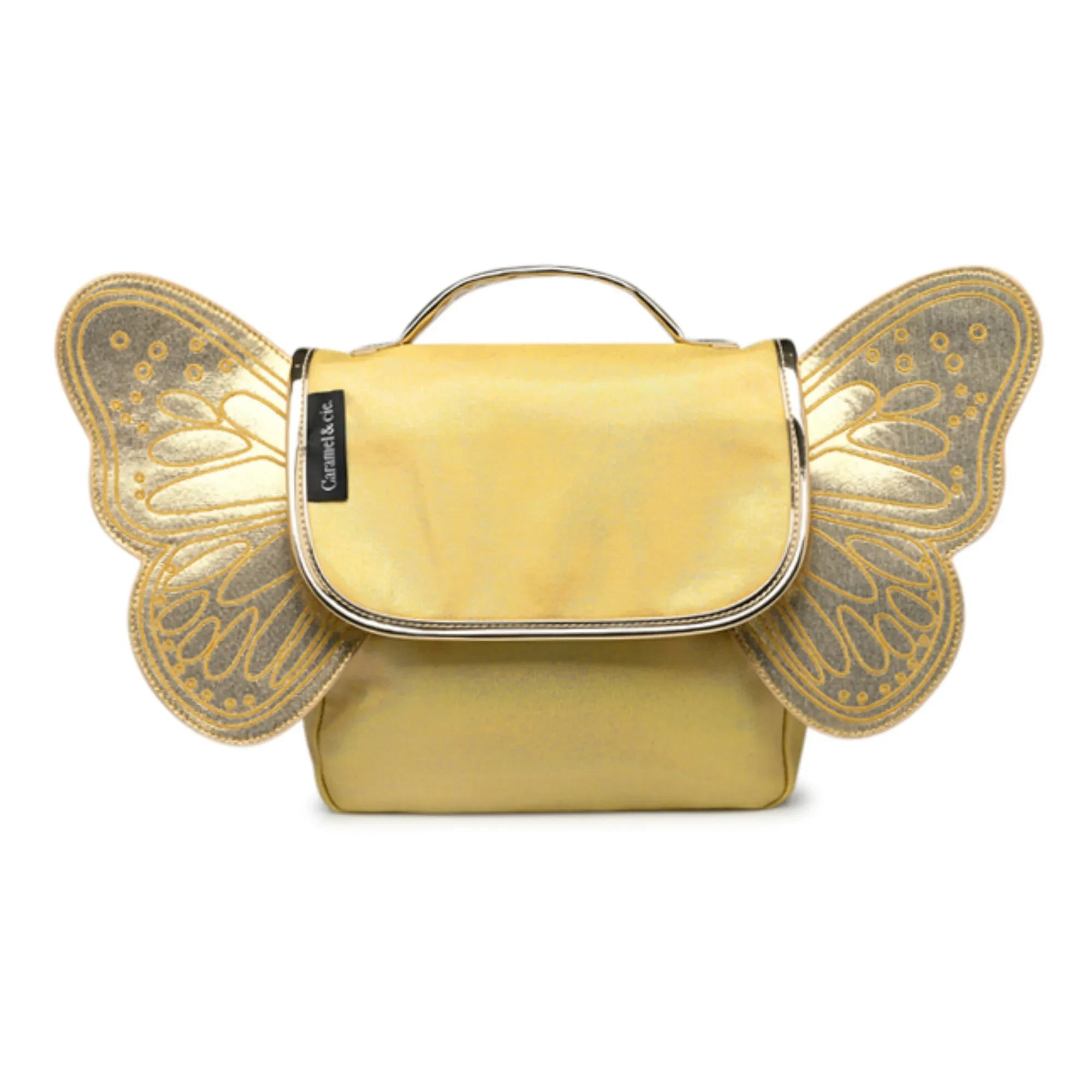 Caramel & Cie - Schimmernder Schmetterling Tasche | Gelb