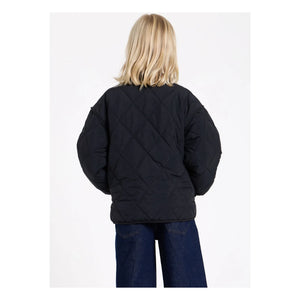 Finger in the nose - Braidy Kapitone Bomber | Siyah