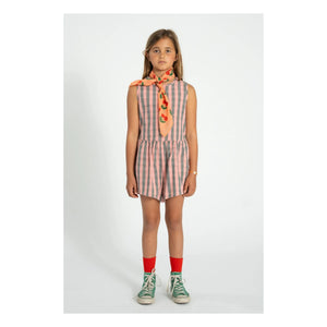 Piupiuchick - Striped Organic Cotton Jumpsuit | Pink