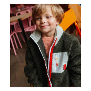 Hello Hossy - Forest Fleece Ceket | Koyu haki