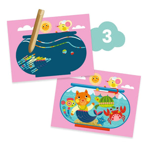 Djeco - Çok aktiviteli set Kedi ve arkadaşlar