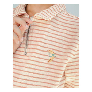 Gingersnaps - Polo Bruno Banana Çizgili Twill | Ekru