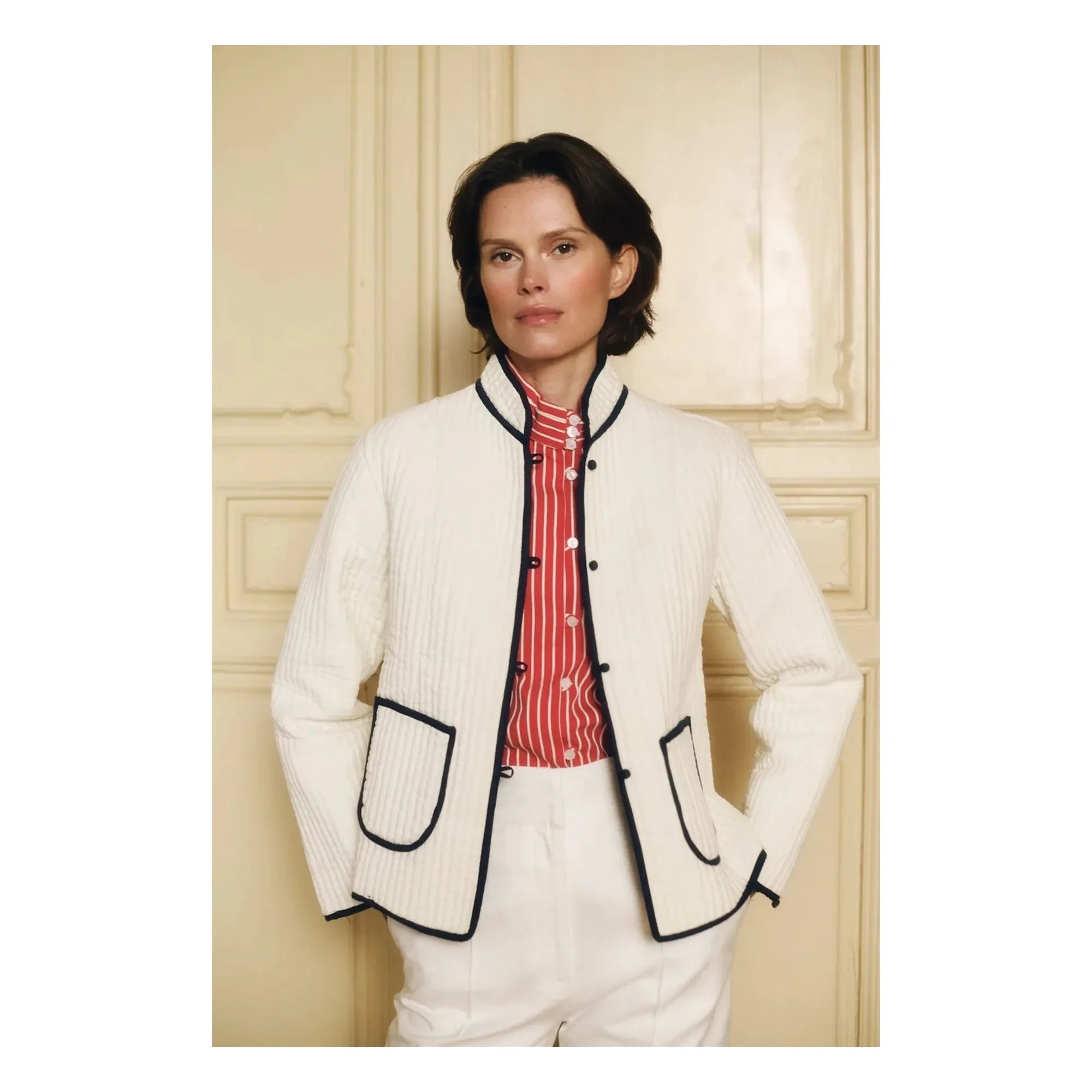 Maria de la Orden - Fittonia Baumwolljacke | Marineblau