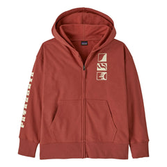 Patagonia - Tam Fermuarlı Organik Pamuklu Sweatshirt | Terracotta