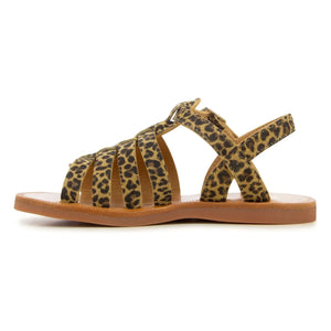 Pom d'Api - Plagette Çapraz Bantlı Sandaletler | Leopar