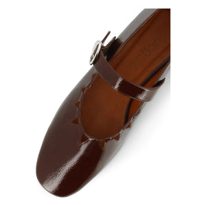 Socque Paris - Ballerina Ginger Vernis | Chocolate
