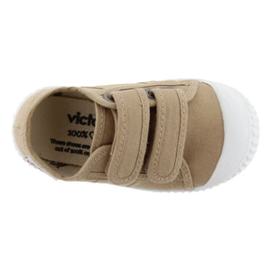 Victoria - Tiras Lona Scratch Sneakers | Camel