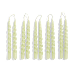 Hay - Swirl Mini Mumlar - 10'lu Set | Açık yeşil