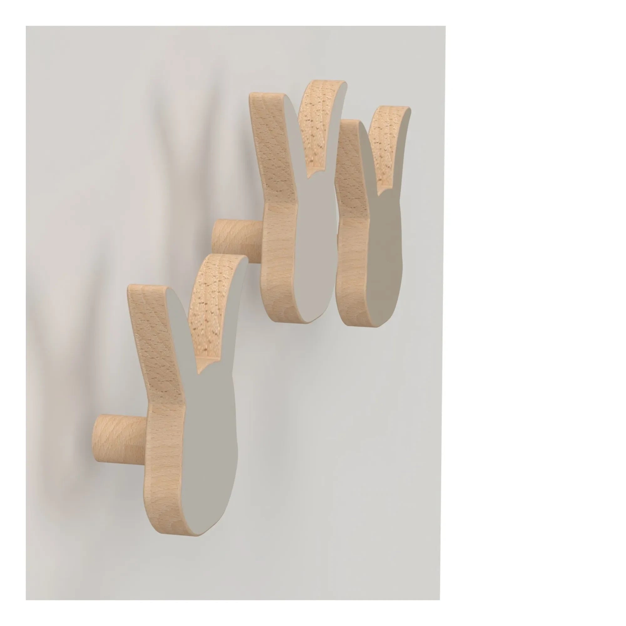 Cam Cam - Hasen-Heringe - 3er-Set | Sand