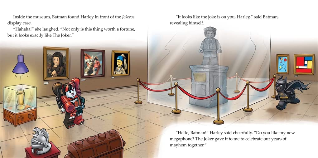 كتب باستر - أبطال دي سي الخارقون: باتمان ضد هارلي كوين كتاب نشاط وقصة باللغة الإنجليزية مع دمية شخصية