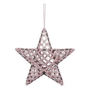 Numero 74 - Macrame star lamp | Powder Pink S007