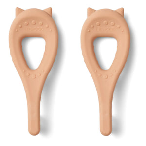 Liewood – Janelle Silikon-Babyzahnbürsten – 2er-Set | Tuscany Rose