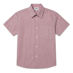 Finger in the nose - Rogue Striped Shirt | Brick Red