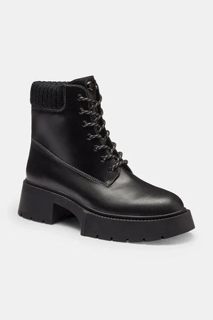 Coach Leah Platform Deri Botlar
