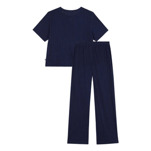 Petit Bateau - Marineblaue flüssige Pyjamahose