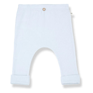 1+ in the family - Marcel Ribbed Leggings | Light Blue