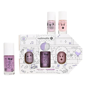 Nailmatic Kids - Bus Party oje ikili seti ve vücut roll-onu | Leylak