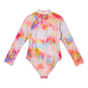 Lison Paris - Daiquiri Tie and Dye Geri Dönüştürülmüş Elyaf UV Korumalı Mayo | Pembe