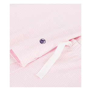 Petit Bateau - Çizgili Organik Pamuk Pijama | Pembe