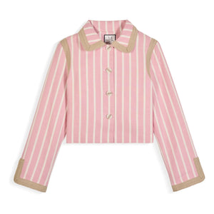 Maria de la Orden - Clover Baumwoll-Blazer mit Streifen | Rosa