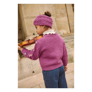 Louise Misha - Sidony Haarband aus Wolle | Himbeere