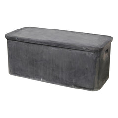 Broste Copenhagen - Fiber Outdoor Storage Bench | Carbon