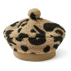 Liewood - Sherpa Poplar Leopard Beret Geri Dönüştürülmüş Fiber | Bej