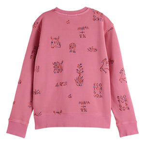 Scotch & Soda - Nakışlı Sweatshirt Atları | Pembe