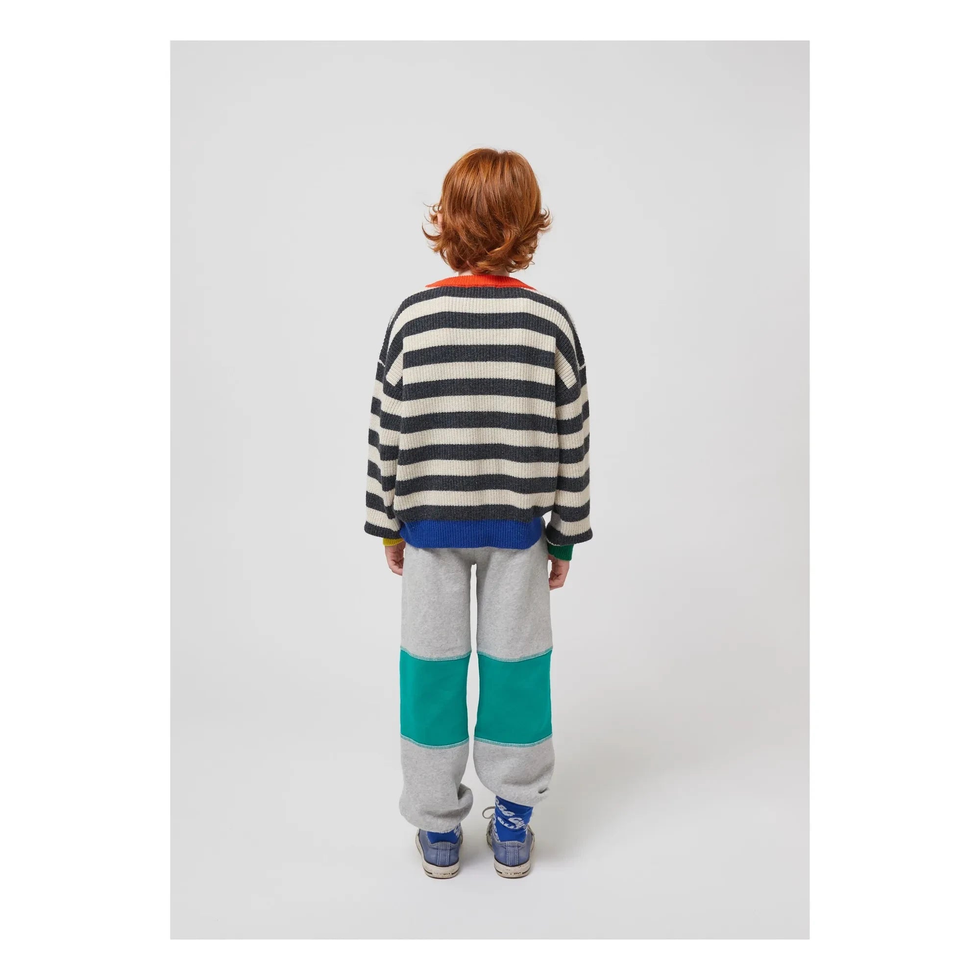 Bobo Choses – Jogginghose aus Bio-Baumwolle mit Haarband | Melange-Grau