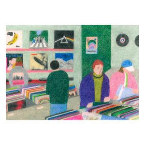 Paper Collective - Line Hachem tarafından Vinyl Shop posteri