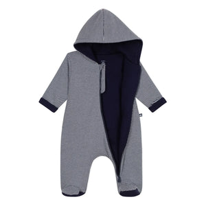 Petit Bateau - Çizgili Organik Pamuk Pilot | Gece mavisi