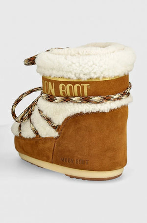 Moon Boot MB ICON LOW SHEARLING Süet Apre Ski Çizmesi