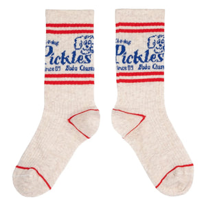 Bobo Choses - The Dog Pickles Organic Cotton Long Socks | Ecru