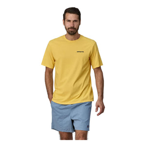 Patagonia - P-6 Logo Responsibili T-Shirt Made from Recycled Fibers | Yellow