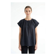 BELLEPIECE - Sistelo Cotton blouse | Gray