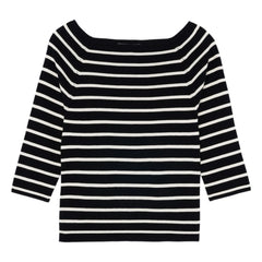 Bompard - Black Top Marinière Silk and Cashmere