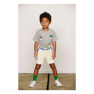 Mini Rodini - Strickshorts aus Bio-Baumwolle | Ecru