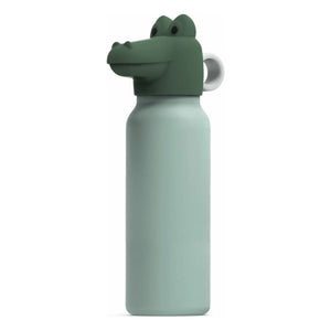 Liewood - Falk Crocodile Water Bottle - 350 ml | Mint/Leaf Green