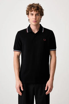 Fred Perry pamuklu yakalı erkek tişört