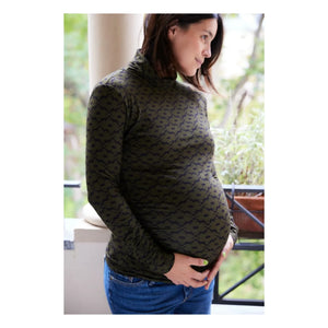 Paloma Collection - Mathilda Seventies Maternity Top | Khaki