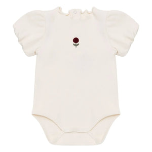 Donsje - Nowie Fleur Organic Cotton Bodysuit | Ecru