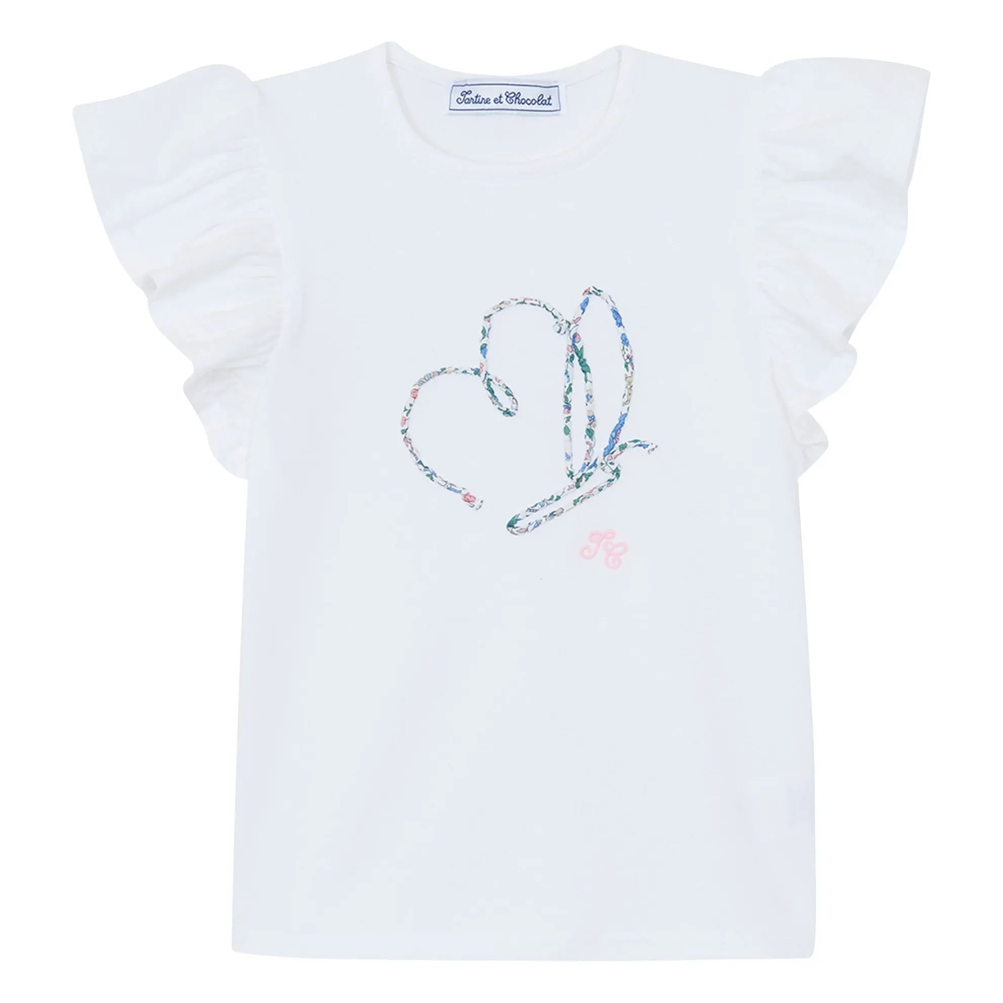 Tartine et Chocolat - Liberty Butterfly T-Shirt | White