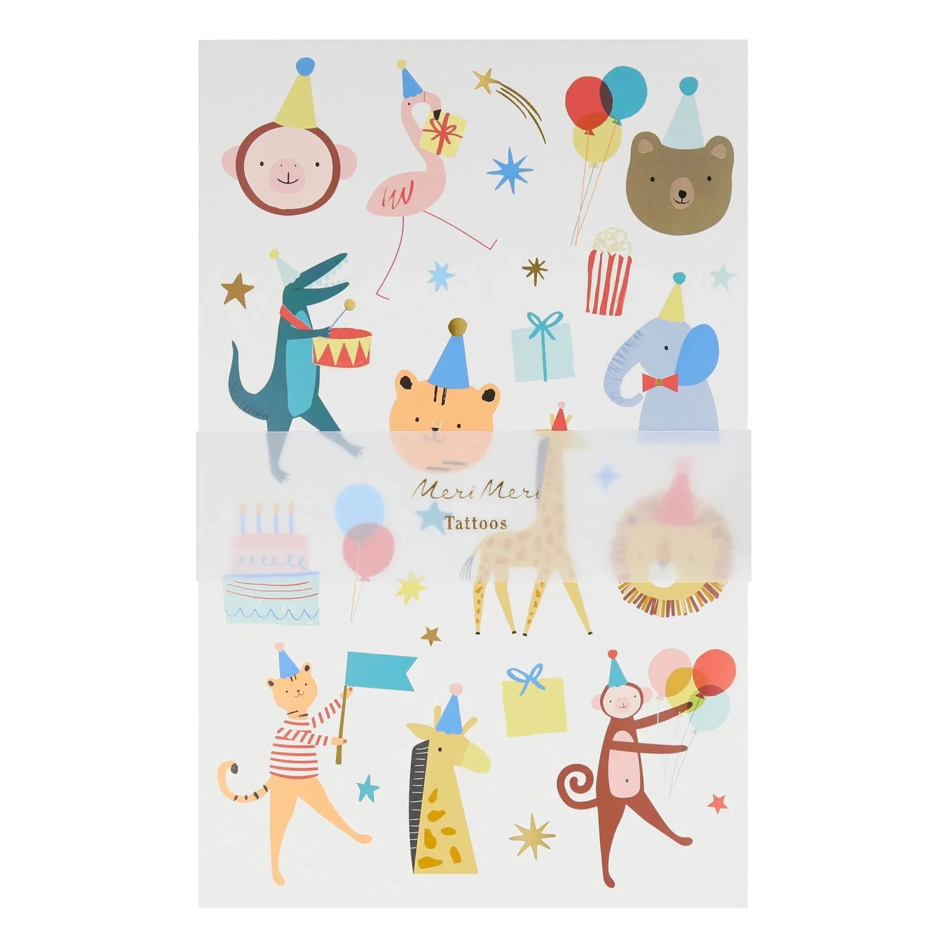 Meri Meri – Animal Parade Abzieh-Tattoos