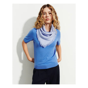 Bompard - Mini Twill Kaşmir Kare | Açık mavi