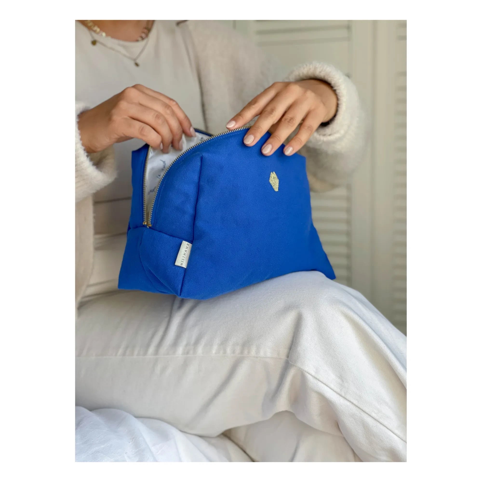 Milinane - Jade Toiletry Bag | Blue